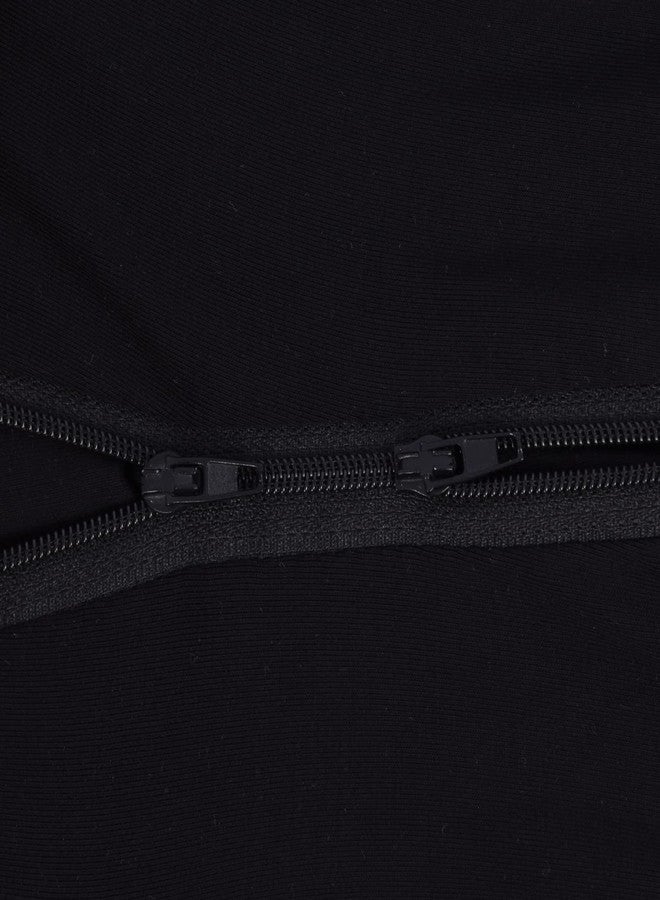 GUISBY Rayon Baby Footed Pajamas with Mitten Cuffs,Soft Long Sleeve Sleeper Black Newborn - Image 4